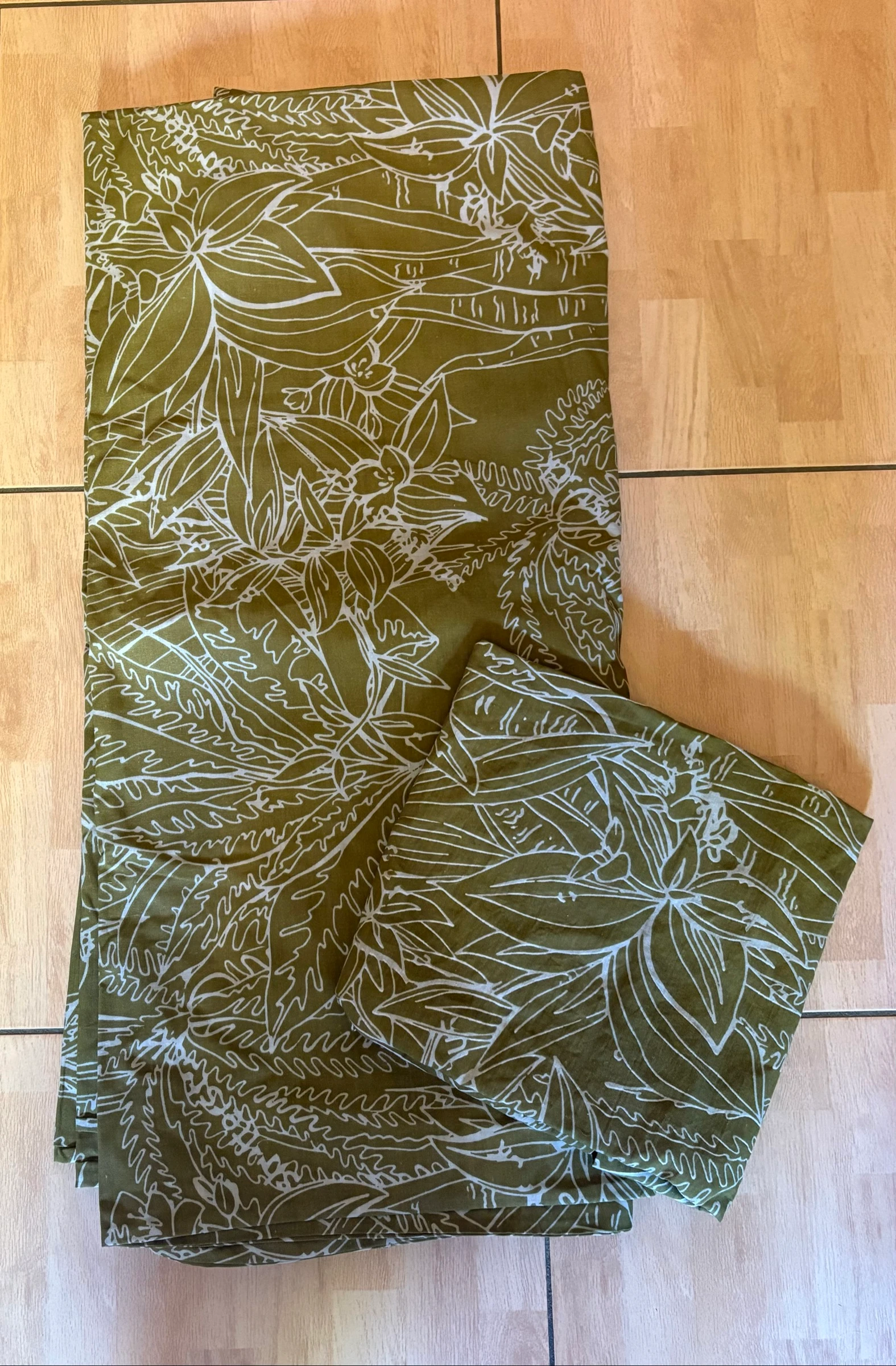 Draps vert 1 personne